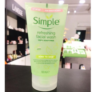 [FREESHIP] Sữa Rửa Mặt Dạng Gel Simple Refreshing 150ml