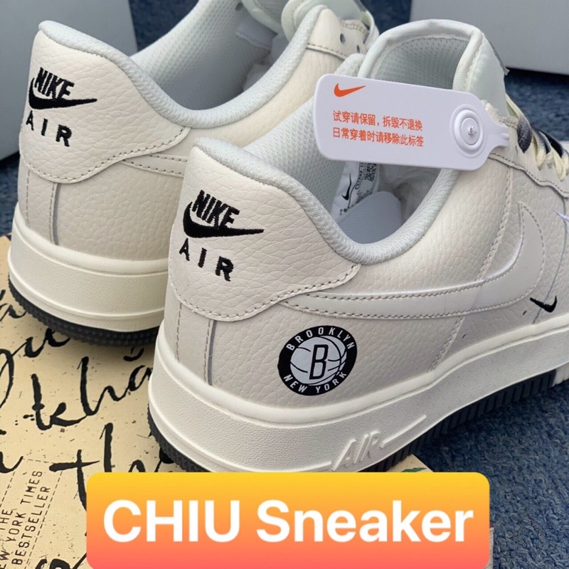 [ CHIU Sneaker ] Giày thể thao sneaker AF 1 phản quang trắng đen - Phiên bản SC air Force 1 Trắng phản quang