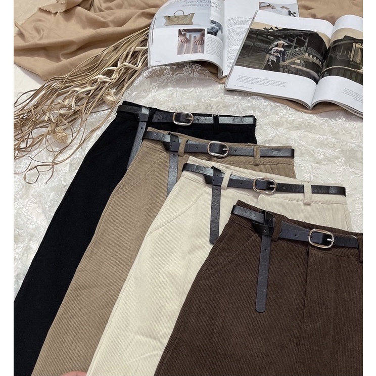 cv463- chân váy nhung tăm dài | BigBuy360 - bigbuy360.vn