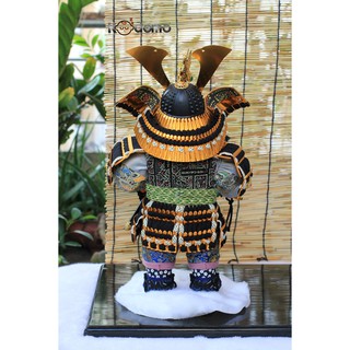 Búp bê Samurai , búp bê Nhật Bản .  6D XÁM ĐEN