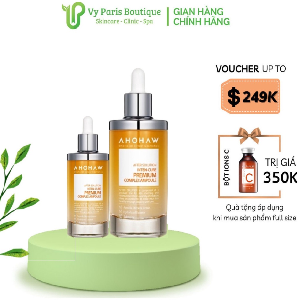 Serum Vàng Ahohaw After Solution Inten Cure Premium 50-150ml Ngăn Ngừa Lão Hóa Cải Thiện Nếp Nhăn