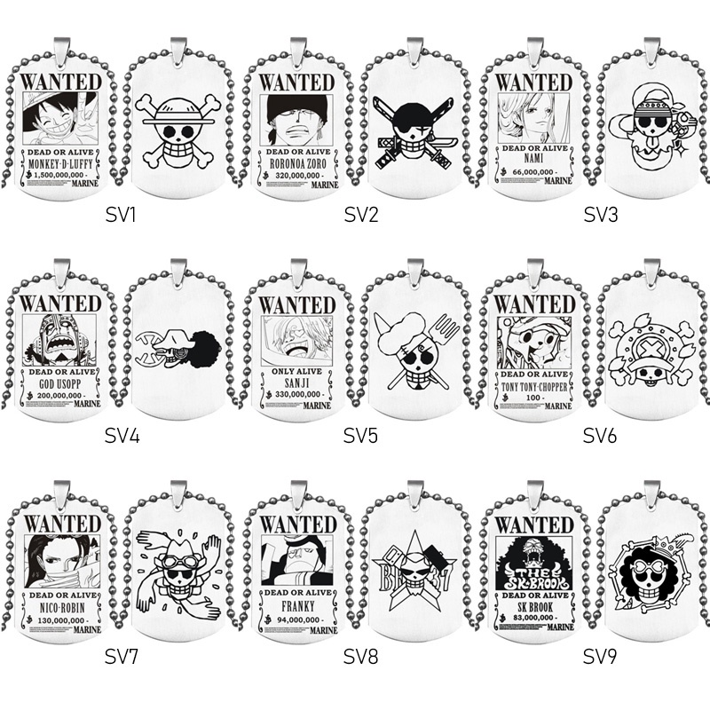 Vòng cổ Mặt Hình Nhân Vật Luffy Trong Phim One Piece
