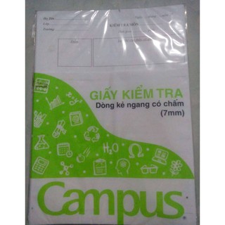 1 tập giấy kiểm tra campus