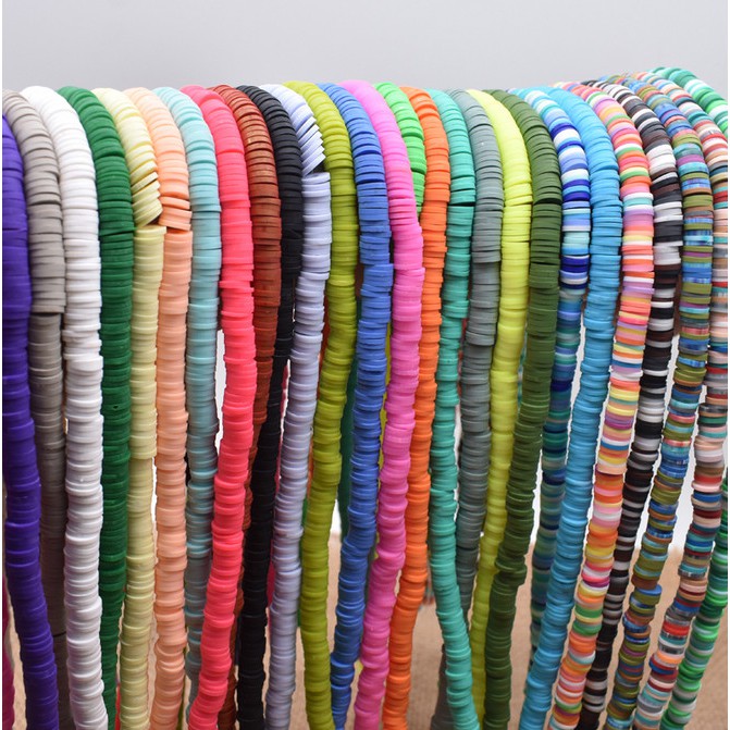 Bộ Hạt Đất Sét Polyme 6Mm Nhiều Màu Sắc Dùng Làm Trang Sức Thủ Công DIY