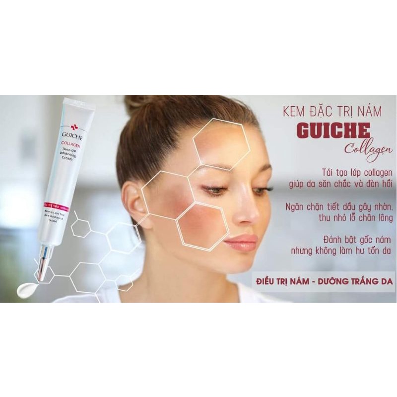 Kem hạn chế Nám Guiche colagen tone up whitening cream Hàn Quốc