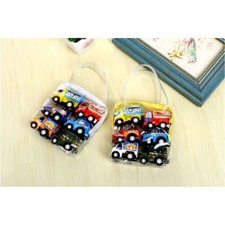 Túi 6 ô tô đồ chơi mini cho bé - tonyshop