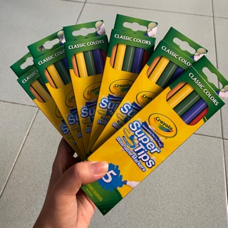 bút lông nét thanh đậm crayola 5 màu cơ bản