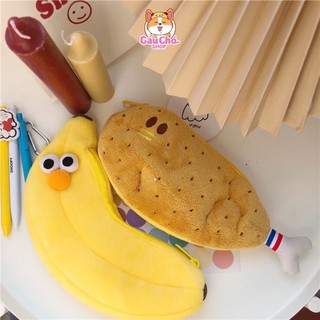 Hộp bút hàn quốc đùi gà/chuối độc đáo dễ thương