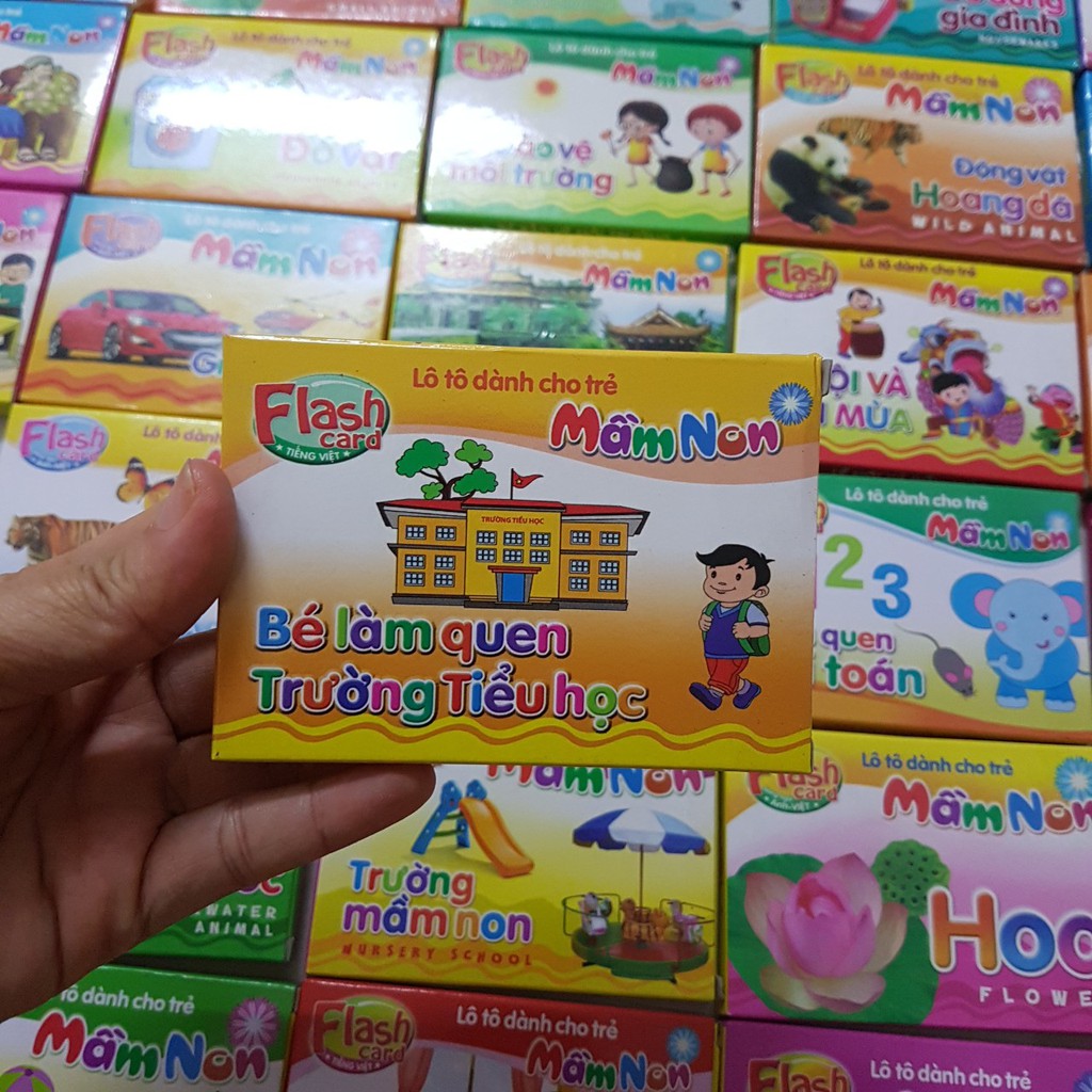 [36 chủ đề] - Flash Card song ngữ Anh Việt – Lô tô cho trẻ mầm non [Liên hệ chọn mẫu]