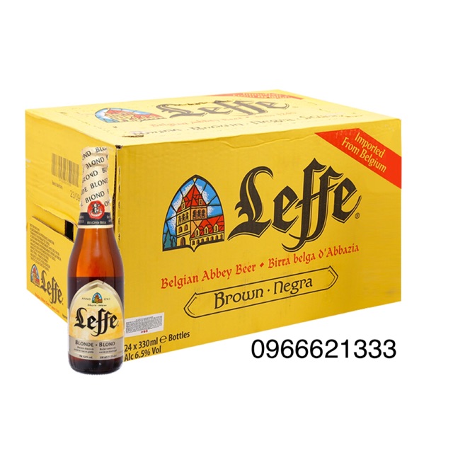 Bia Leffe vàng 6,6%*24chai*330ml ( chỉ giao hàng tại Hà Nội)