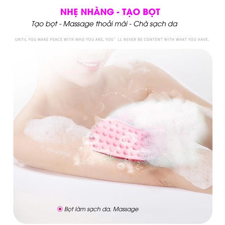 Đai Chà Lưng Silicon Massage thư giản khi tắm dùng cho mọi gia đình