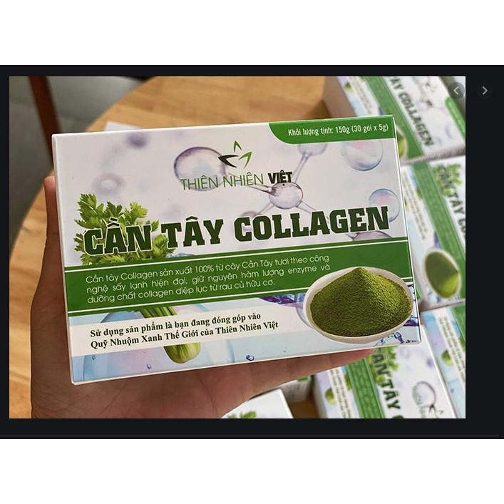 cần tây collagen thiên nhiên việt hộp 30 gói -hỗ trợ đẹp da hết nám | BigBuy360 - bigbuy360.vn