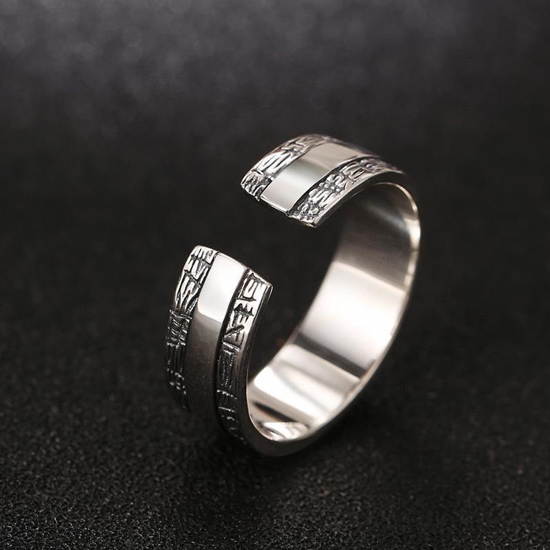 Nhẫn nam nữ tròn unisex PUN màu bạc thời trang chất Titan đẹp đơn giản không gỉ - Nhẫn Tryan