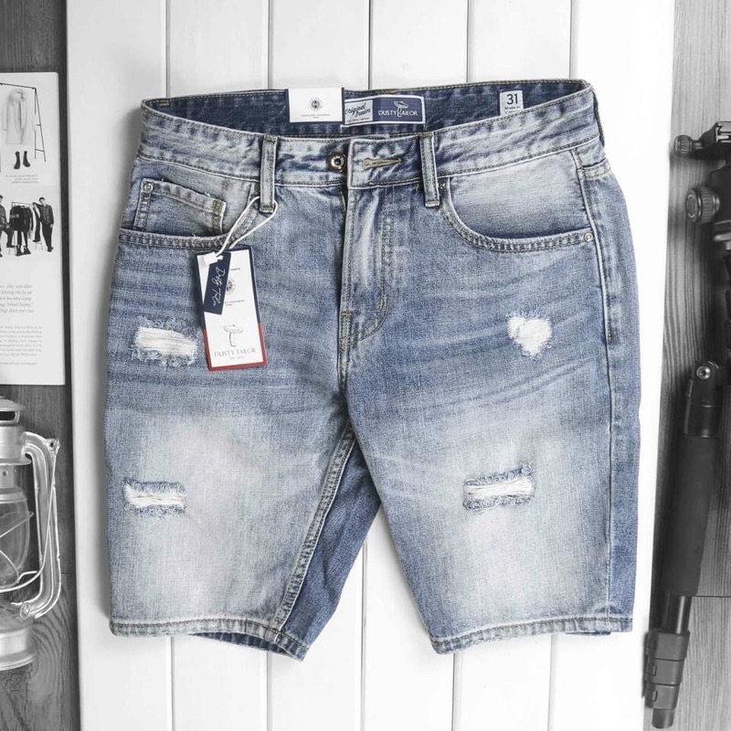 Quần short jean nam
