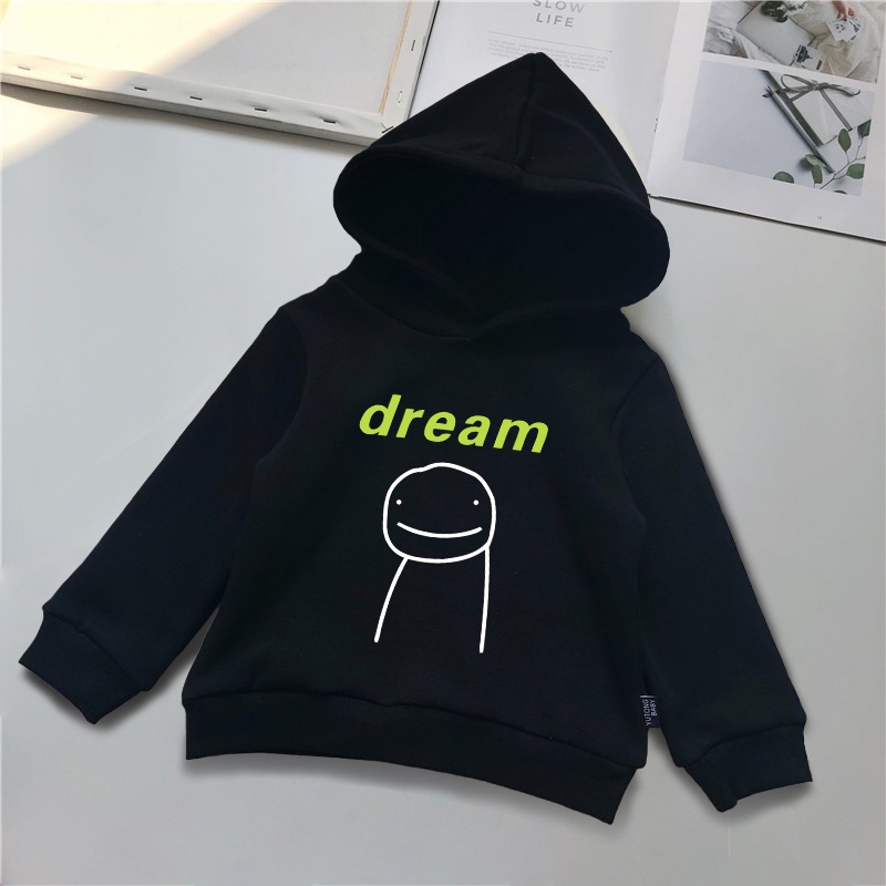 Áo Hoodie Chui Đầu In Hoạt Hình Dream Merch Phong Cách Harajuku Đường Phố Mùa Xuân Thu Cho Bé Trai Và Gái