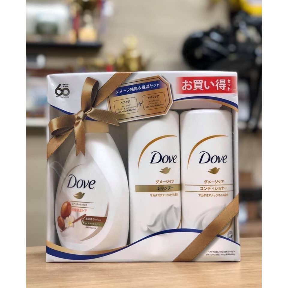 SET 3 GỘI XẢ TẮM DOVE NHẬT