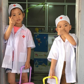 Áo Bác Sĩ Cho Bé. Chất Vải Đẹp