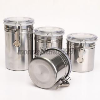 Hộp thép không gỉ đựng trà cà phê tiện dụng đa chức năng
