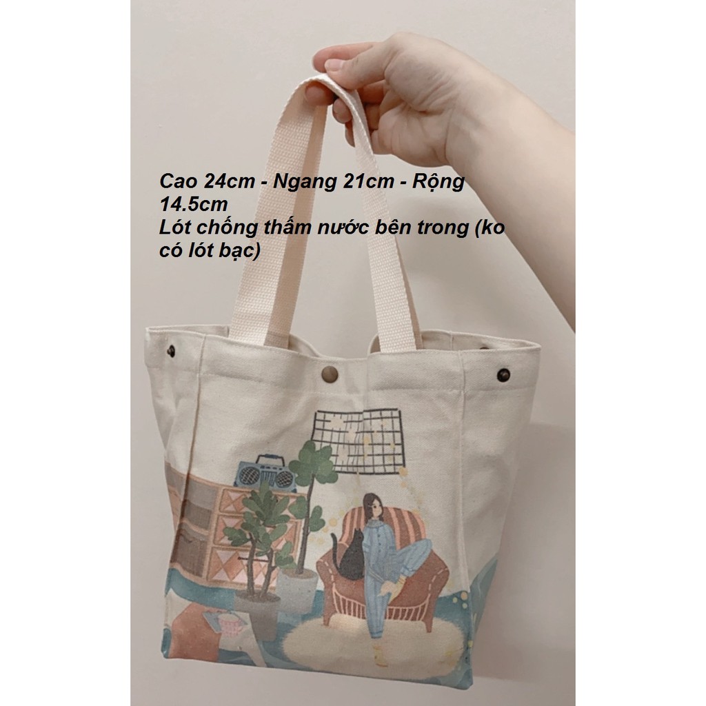 Túi đựng hộp cơm văn phòng giữ nhiệt nhiều kích thước thiết kế hiện đại trẻ trung | BigBuy360 - bigbuy360.vn