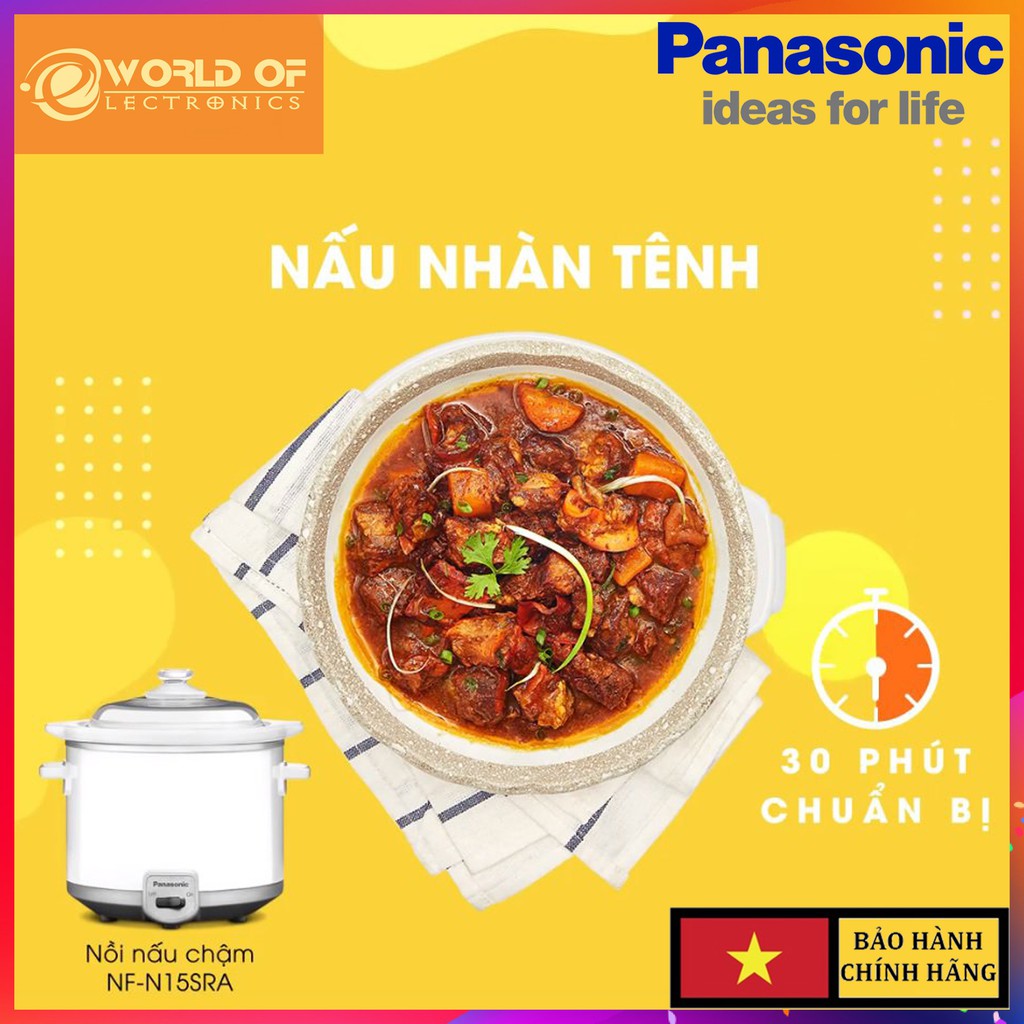 Nồi nấu chậm Panasonic NF-N15SRA - 1.5l