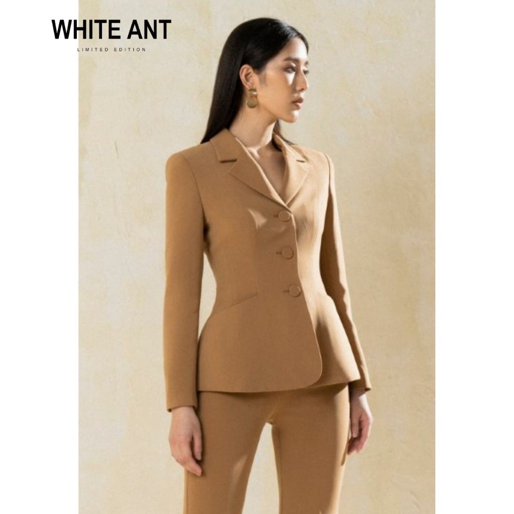 Áo Vest Công Sở Nữ WHITE ANT FIONA BAR Thiết Kế Phần Đuôi Áo Xòe Thắt Eo Tôn Dáng, Chất Liệu Cao Cấp Chống Xù 180500026