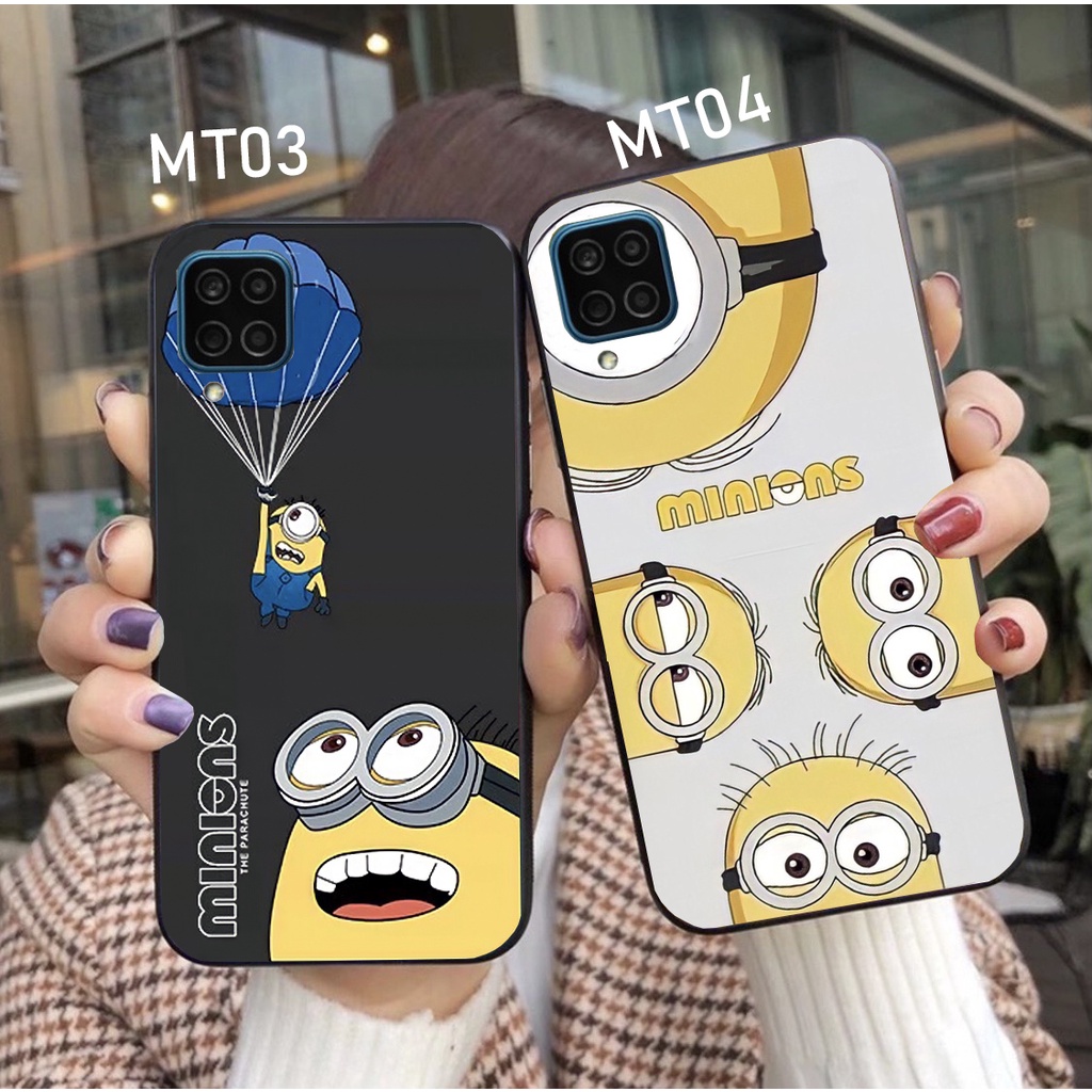 Ốp lưng Samsung A12 / M12 in hình Minion thời trang, hoạt hình, phi hành gia, be@r brick siêu đẹp Tiến Minh