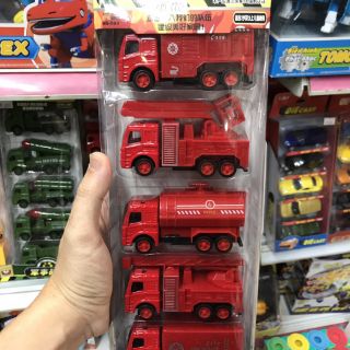 Vỉ mô hình 5 ô tô sắt