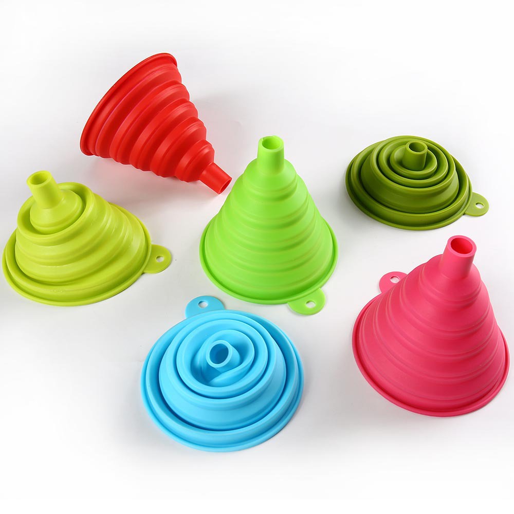 Phễu silicon Silicone Có Thể Gấp Gọn Tiện Dụng Cho Nhà Bếp Silicone