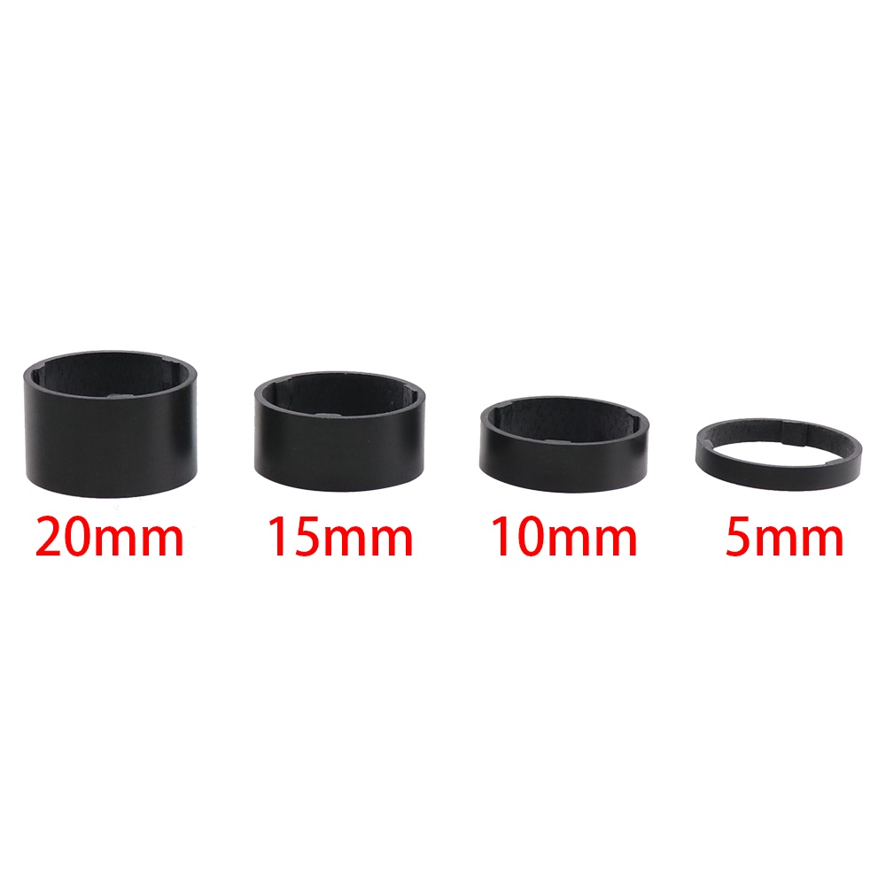 4 Vòng Đệm Cổ Xe Đạp Bằng Sợi carbon 28.6mm 15g