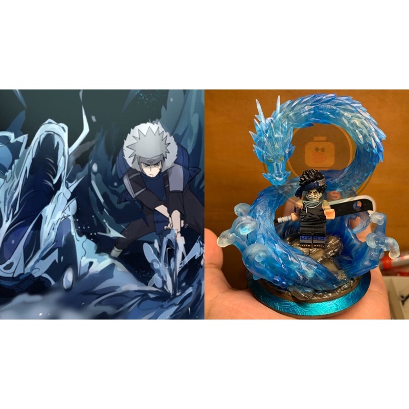 Custom minifigures đế trưng bày: Tuyệt chiêu Thuỷ Độn trong Naruto