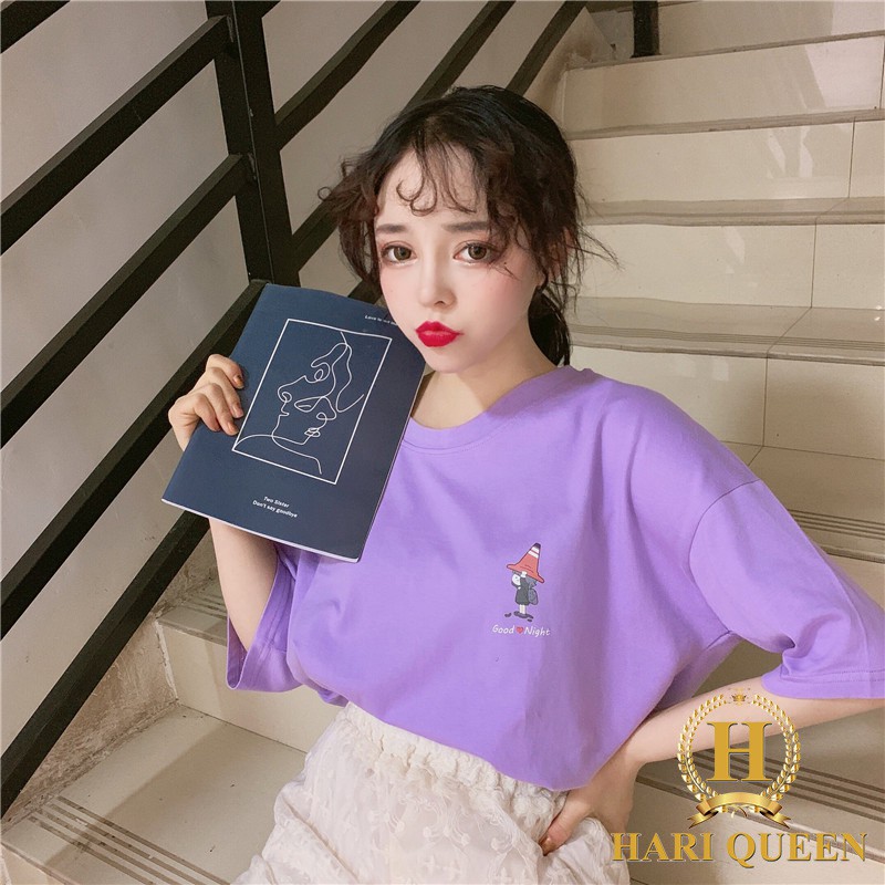 [FREESHIP ĐƠN TỪ 50K] Áo phông cô gái mũ đỏ Good Night HARI0320