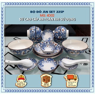 Bộ đồ ăn 22sp cao cấp bát bảo đẹp-bền-rẻ, since_1977