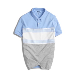 Áo polo nam slimfit BLOOK phối màu chất vải thun co giãn 35523 (HÌNH THẬT)