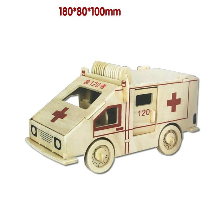 Mô hình lắp ráp gỗ 3D Xe Cứu Thương