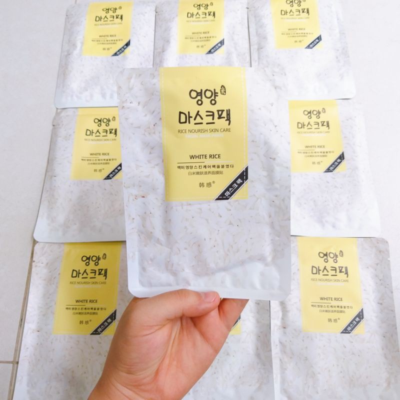 Mặt Nạ Chiết Xuất Từ Gạo Giúp Trắng Sáng Da Rice Nourish Skin Care