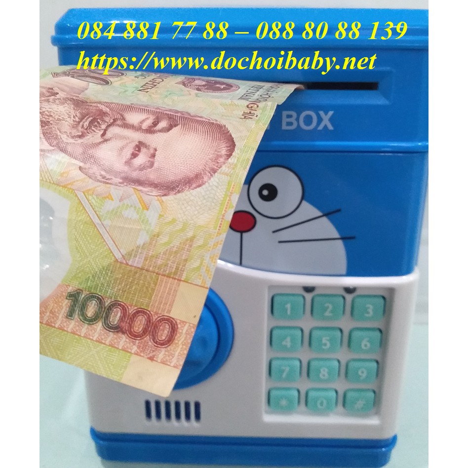KÉT SẮT DOREMON - SIZE LỚN I MÁY ATM I MÁY TIẾT KIỆM TIỀN