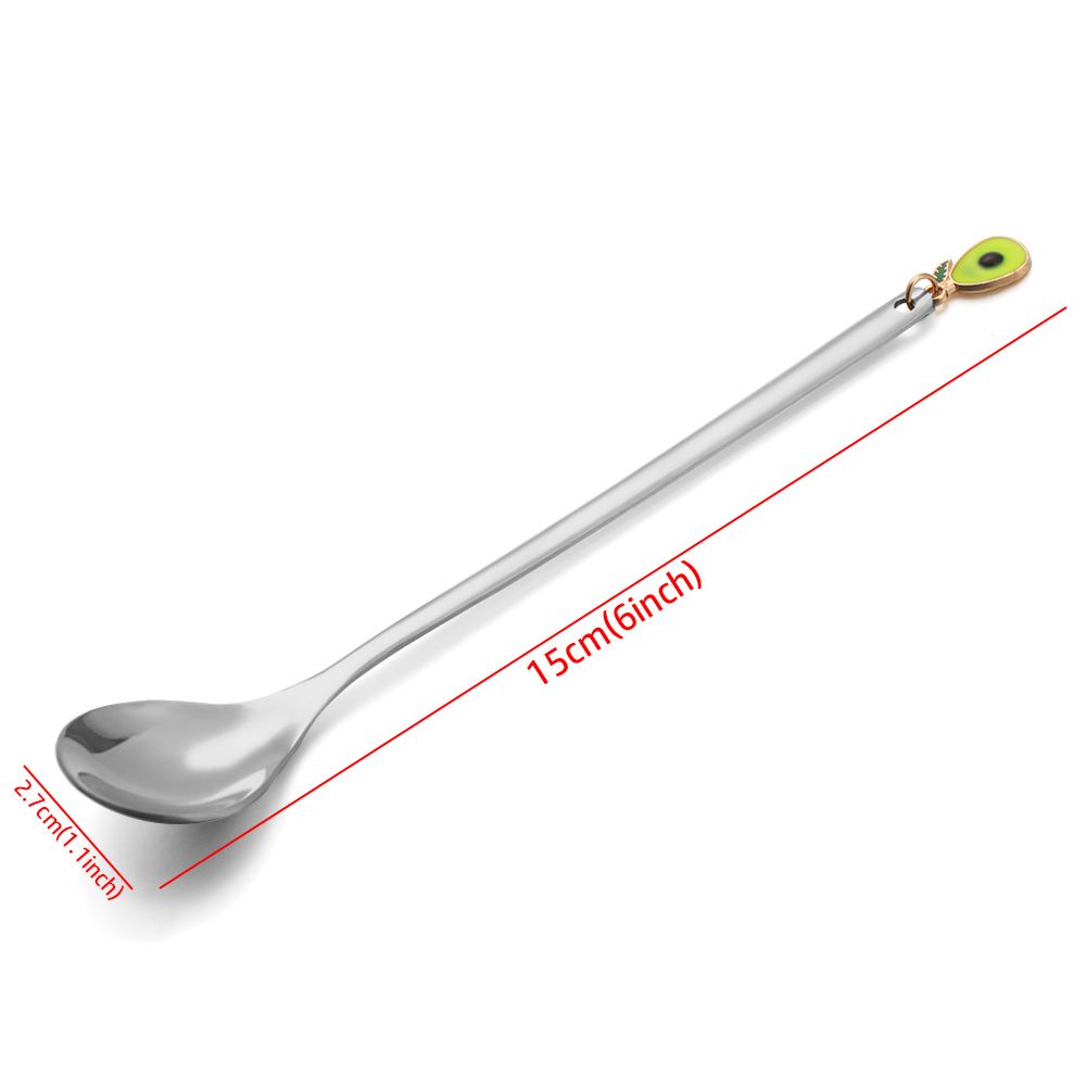 Muỗng Cà Phê Bằng Thép Không Gỉ Nhiều Màu Thời Trang Trang Trí Bàn Ăn