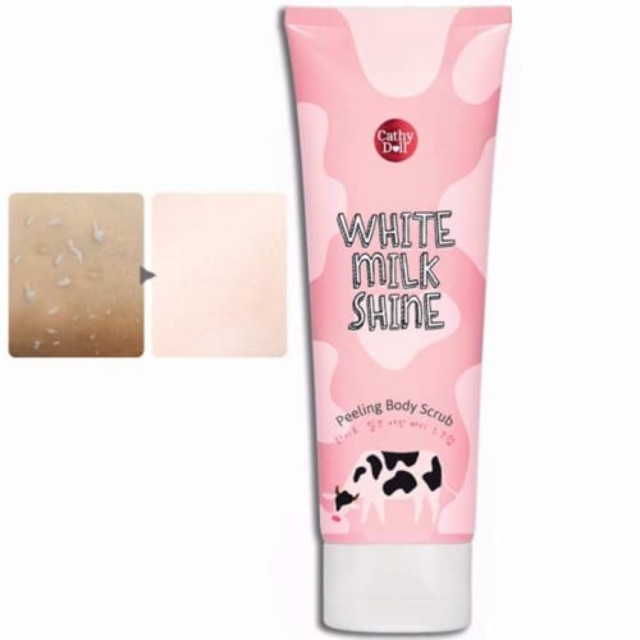 Tẩy tế bào chết toàn thân White Milk Shine Cathy Doll