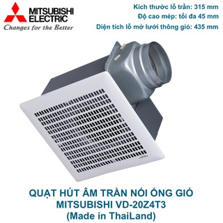 Quạt âm trần Mitsubishi VD-20Z4T3