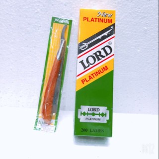 [Mỹ Phẩm Hồng Sơn] Combo dao cạo và lưỡi dao lam LỎD giá rẻ cho salon tóc
