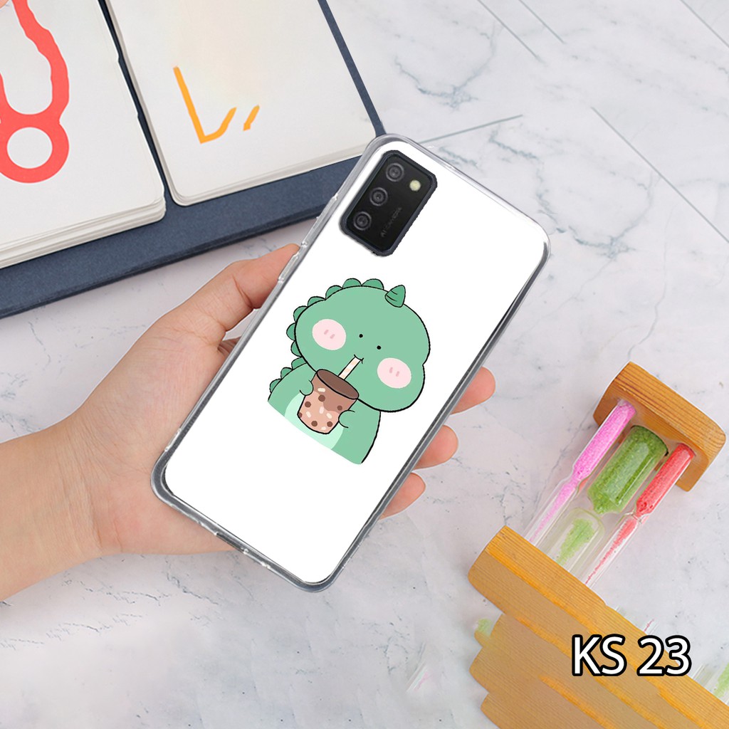 Ốp lưng điện thoai SamSung A02s in hình tự chọn Kute DIno siêu đẹp, độc, lạ - KINGSTOREHN