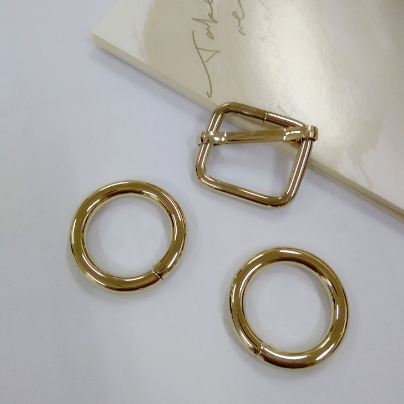Bộ khoen và tăng giảm dây quai balo túi xách 2cm