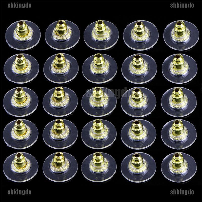 Set 60 nút chặn khuyên tai cao su mềm mại và dễ thương