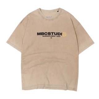 Áo Thun MBC Smiley Washed - Xám/Xanh/Tan