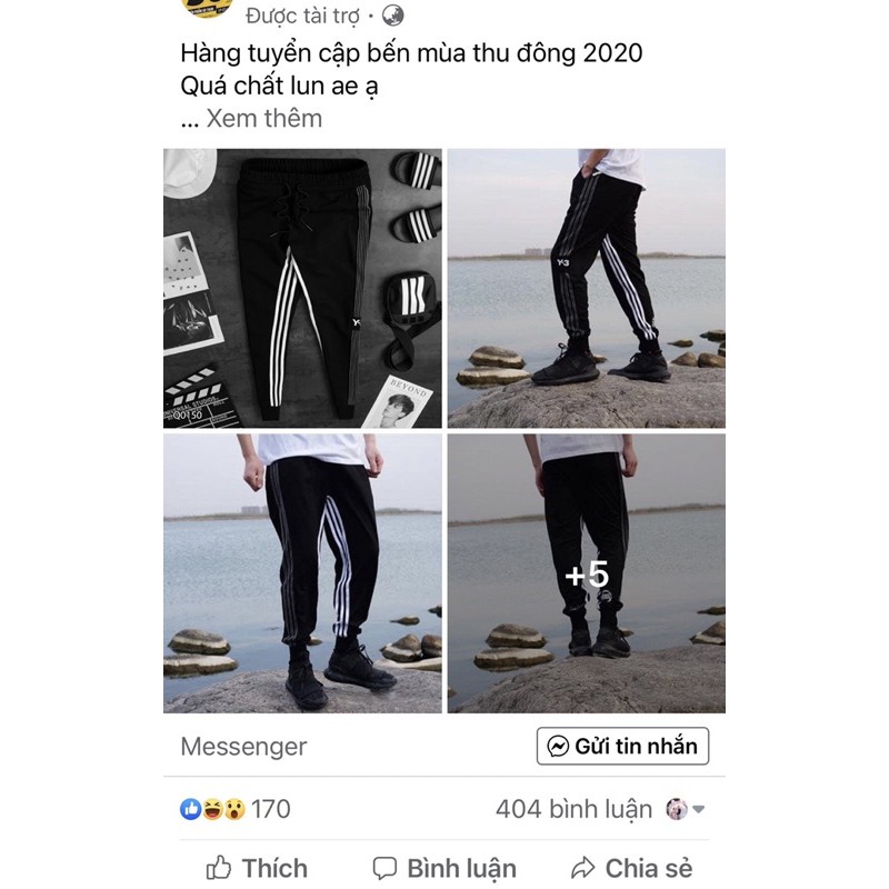 quần jogger adidas - hàng xuất khẩu