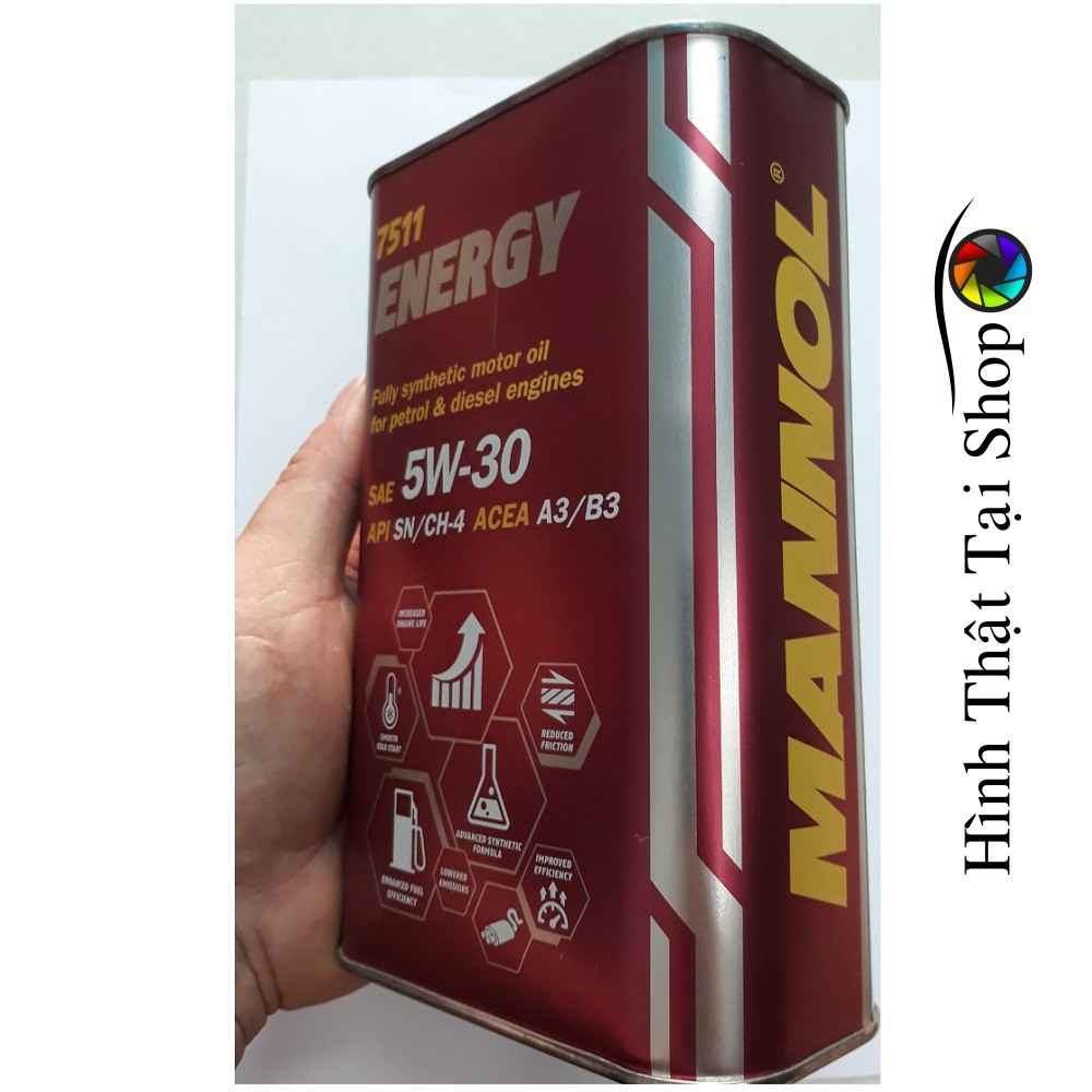 { XE TAY GA } Nhớt MANNOL 7511 Energy 5W-30 1Lít  Tổng Hợp Toàn Phần Chứa Ester Thương hiệu và nhập khẩu từ Đức.