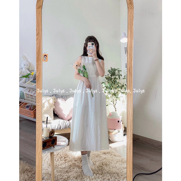 Váy sát nách chun eo 3 màu (ảnh thật shop chụp kèm video)