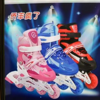 Set 2 bô trượt patin kèm đồ bảo hộ