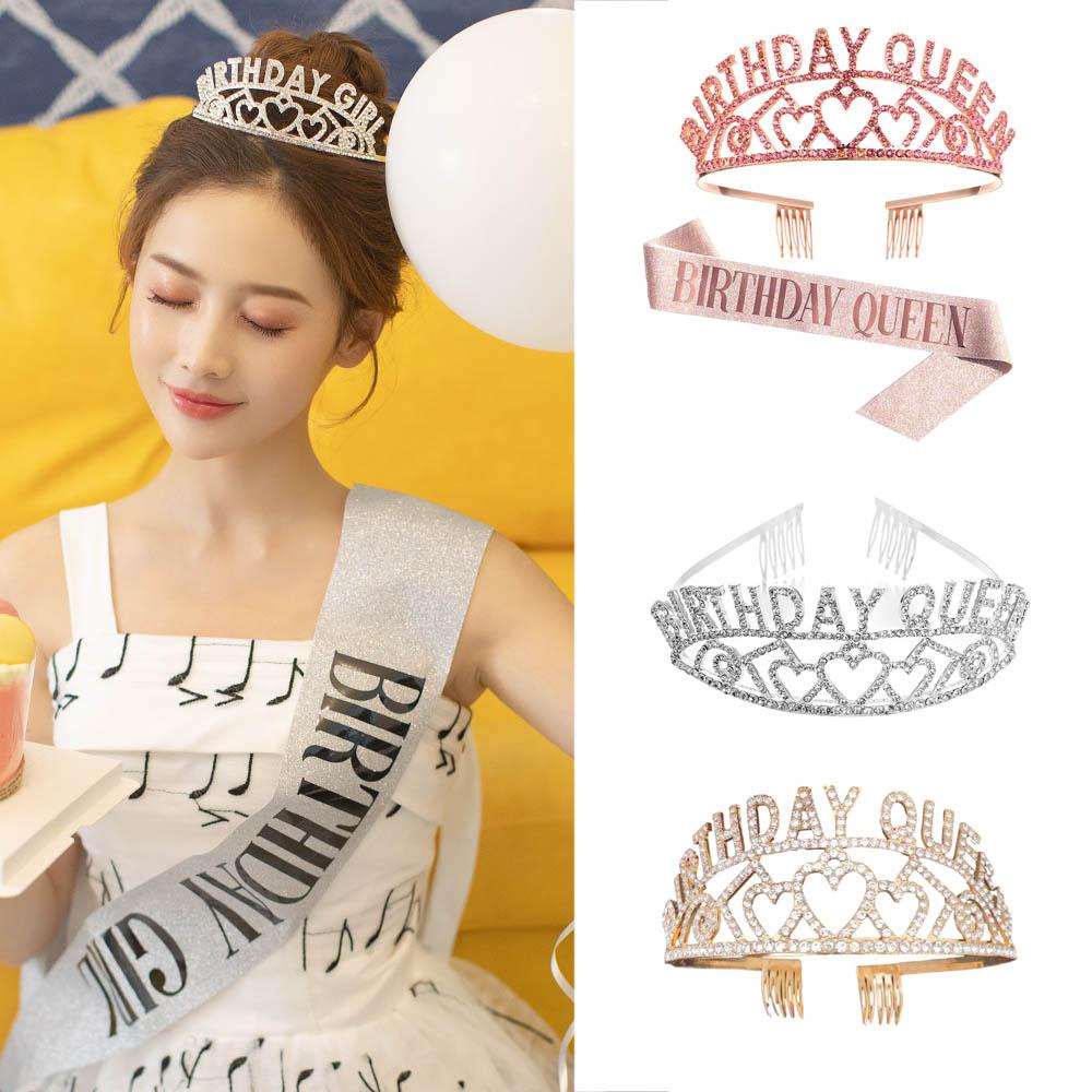 DANILO Băng Đô Cài Tóc Hình Vương Miện Cho Nữ