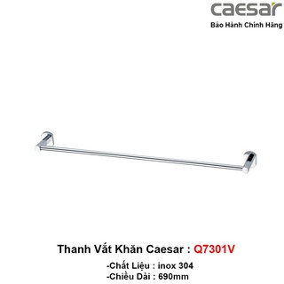 Thanh vắt khăn inox cao cấp caesar q7301v